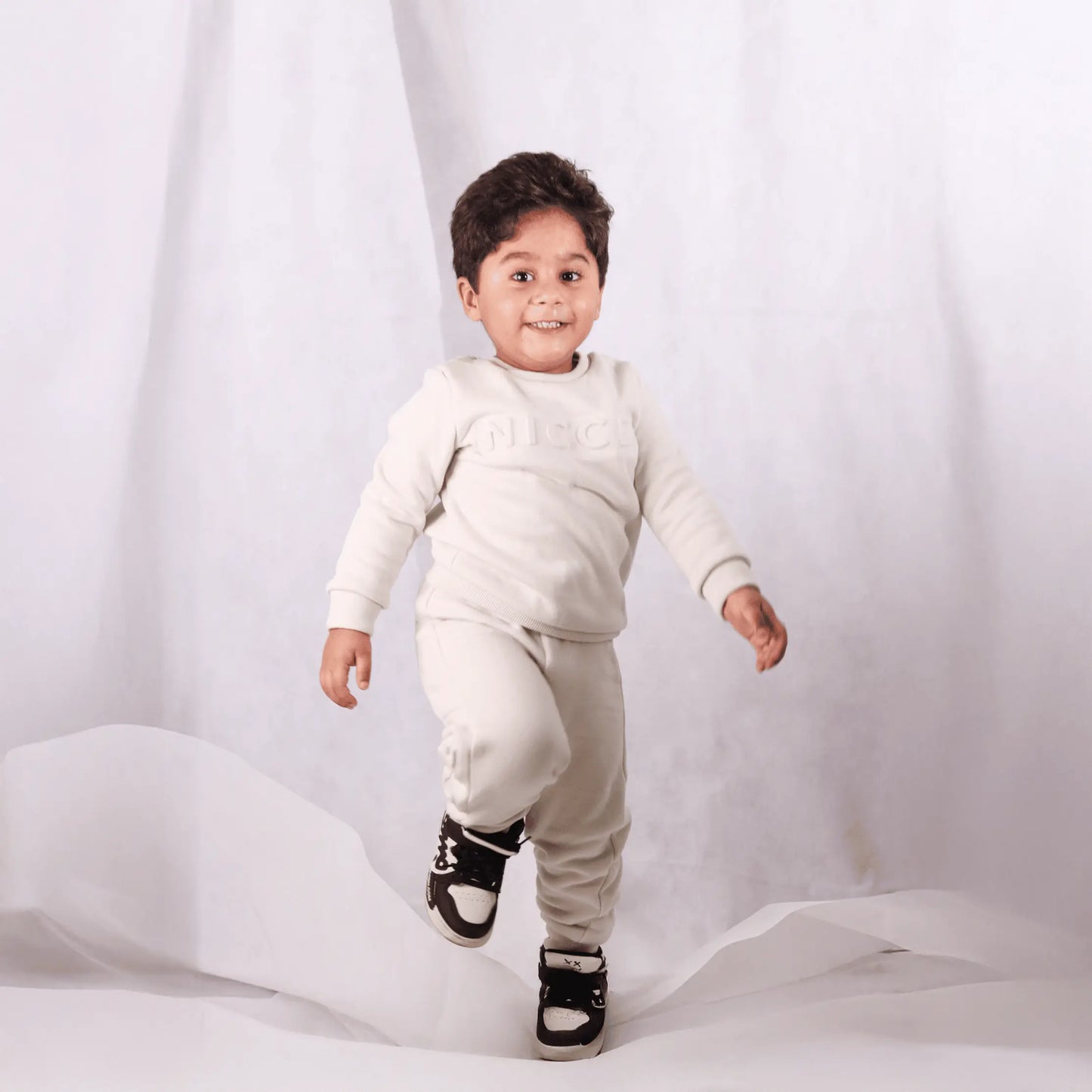 White Sweat Suit For Toddlers